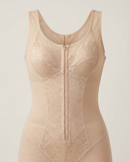 Full body shaper with hooks & zip